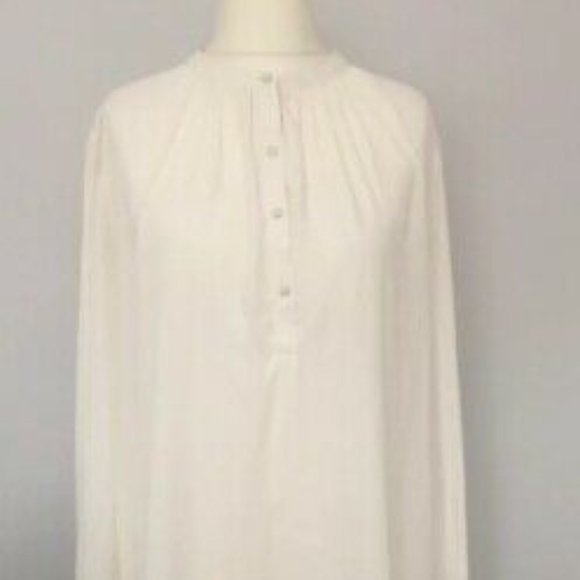 Last Chance ✨ H&M Cream Ivory Long Sleeve Blouse - Picture 6 of 6